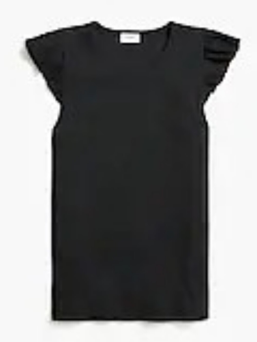 J. Crew Factory Black Flutter Sleeve Knit Top